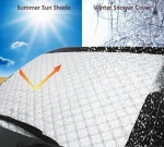 Термо сенник Покривало за предно стъкло на автомобил против сняг и слънце 150 x 95 см