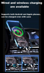 Smart Поставка стойка държач за телефон с безжично зарядно Wireless Charger за автомобил