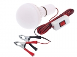Подвижна работна LED лампа с клещи и ключ 12V 9W Carmotion