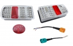 Комплект  Диодни LED стопове 12V 24V Волта бус камион ТИР ремарке ST0038 + ST0039