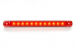 LED Светодиоден Габарит, Маркер, Червен, Е-Mark, 12 LED, 12V-24V, 24 см