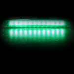 1 брой ЛЕД LED Зелен Диоден Маркер Габарит Токос със 12 светодиода за камион ремарке бус ван каравана платформа 12V MAR879