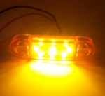 Светодиоден маркер габарит токос жълта оранжеа светлина със 9 LED ЛЕД за бус ван ремарке каравана платформа 12V