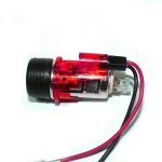 Универсална запалка за автомобил 12V с вградена светеща в червено светлина 28мм-29мм
