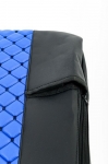 Комплект кожена тапицерия за даф DAF xf 106 евро euro 6 синьо - черно Нова