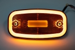 LED Светодиоден Габарит, 122mm x 63mm, Оранжев, Жълт, Неон Ефект, Три Функции,12V-24V