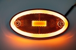 LED Светодиоден Габарит, 116mm x 60mm, Оранжев, Жълт, Неон Ефект, Три Функции,12V-24V