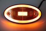 LED Светодиоден Габарит, 116mm x 60mm, Оранжев, Жълт, Неон Ефект, Три Функции,12V-24V