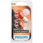 Комплект от 2 броя крушки крушка (PY21W) 12V BAU15S 21W в блистер оранжева светлина Philips
