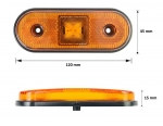 1 брой 12-24V LED Диоден Маркер Токос Габарит Светлина За Камион Ремарке Платформа Оранжев