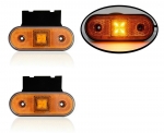 1 брой 12-24V LED Диоден Маркер Токос Габарит Светлина За Камион Ремарке Платформа Оранжев