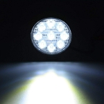27W Кръгъл Led Лед Диоден Фар Прожектор Халоген Лампа с разпръсната светлина FLOOD 12V 24V Слим Slim