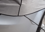 Водоустойчиво висококачествено покривало полукалъф Perfect за автомобил размер S - M С - М 255-275 cm x 70 cm сив CarPassion