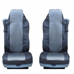 Калъф/тапицерия от плат и кожа за седалки  за DAF CF, LF, XF95, XF105, Сиви