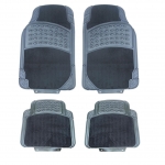Комплект луксозни автомобилни стелки предни и задни Premium гумени PVC + Мокет 4 Броя