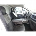 Калъфи/тапицерия за предни седалки за Opel Vivaro 2014+ / Renault Traffic, черни, еко кожа