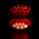 1 Брой LED Лед Диоден Стоп Тип Хамбургер Неон Ефект Ø12cm 112mm 12V-24V За Камион, Ремарке, Бус , Каравана, Кемпер,Ван