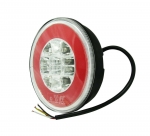 Комплект LED Светодиодни Стопове с Неон Ефект, Кръгли, Тип "Хамбургер" 12V-24V,  E4,  Ø14 см
